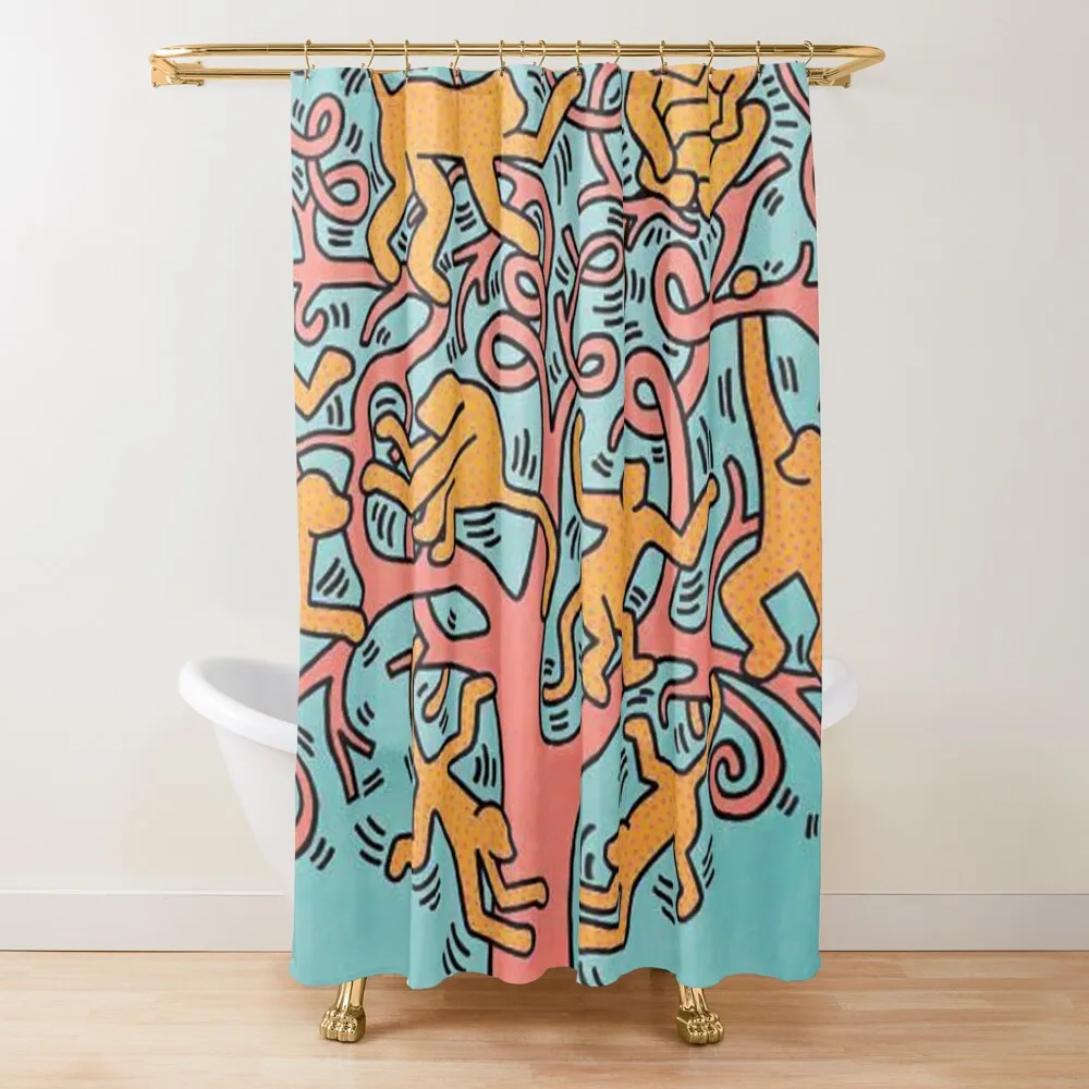 

tree monkeys Shower Curtain Bathroom And Shower Luxury Bathroom Curtain