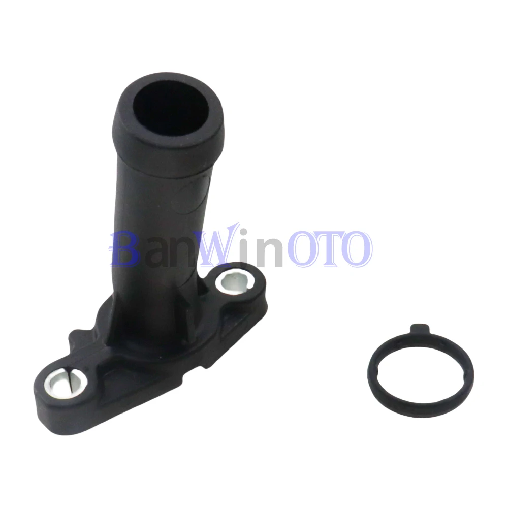 Engine Coolant Flange Connector Water Outlet Pipe fit for Audi Q7 2007-2010 VW Passat CC Touareg 03H121145A 03H121144A