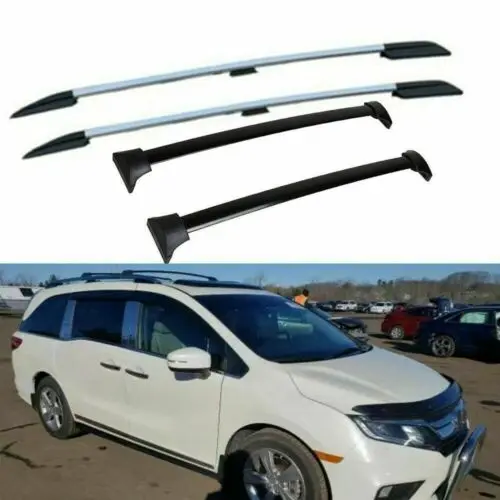 4 Pieces Fits for 2018-2023 Honda Odyssey Aluminum Luggage Carrier Roof Rail Rack Cross Bars Crossbars Cargo