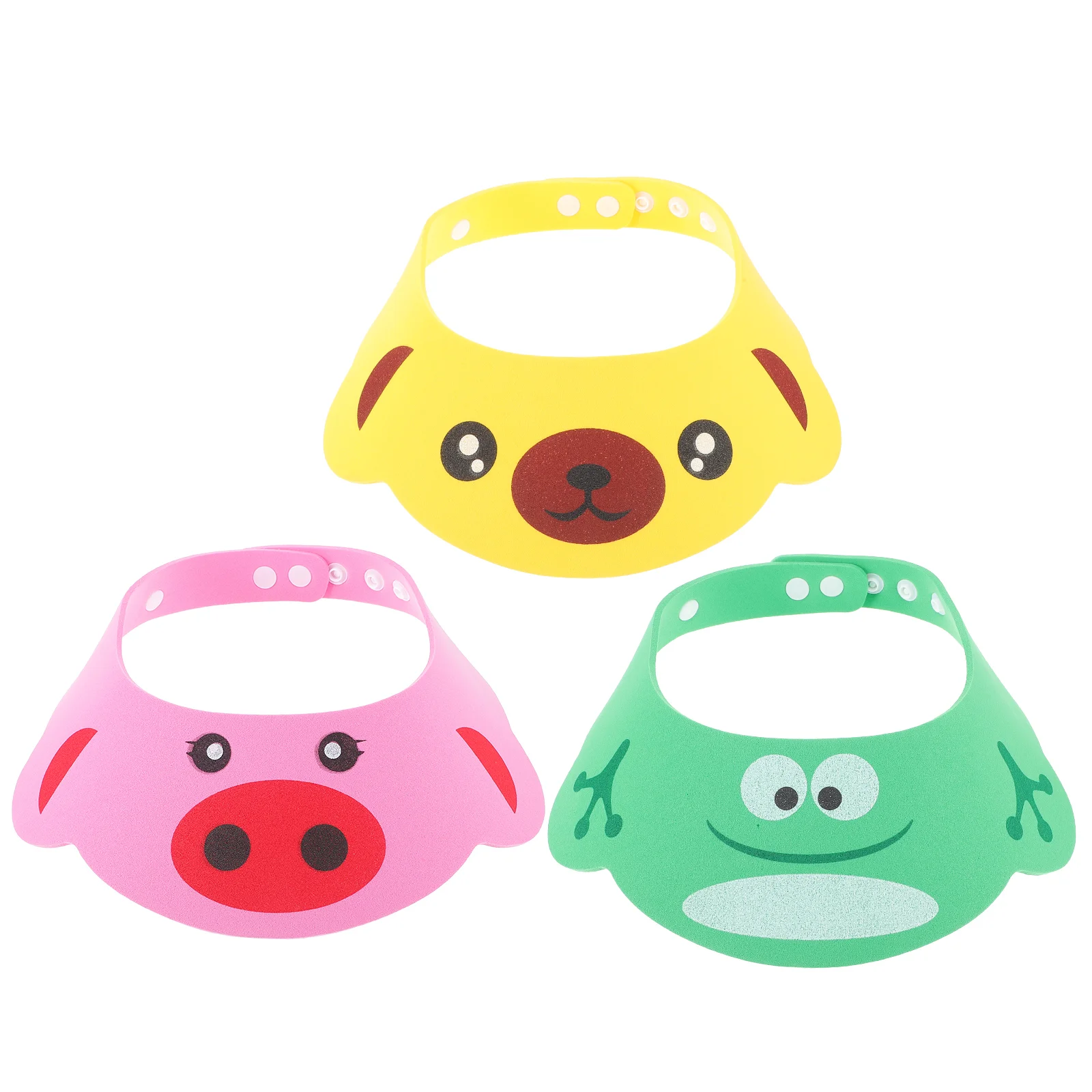 3 Pcs Children's Shampoo Cap Baby Head Protector Bath Hat Kids Hair Washing Shield Shower for Babies