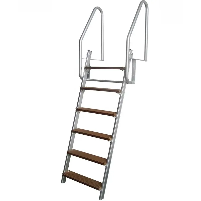 4 and 6 Steps  Steel Swimming Pool Ladder Steel Dock Ladder Iron Step Swim Ladder