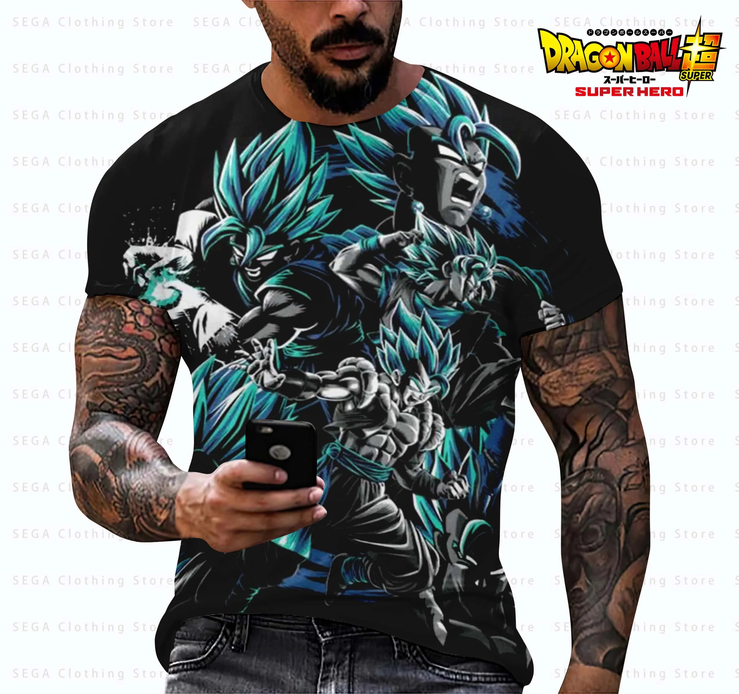 

Dragon Ball Z 2025 New Summer T-shirt Kids Super Saiyan Cartoon 3D Printed Short Sleeve Top Adult Men/Women Casual T-shirt Tops