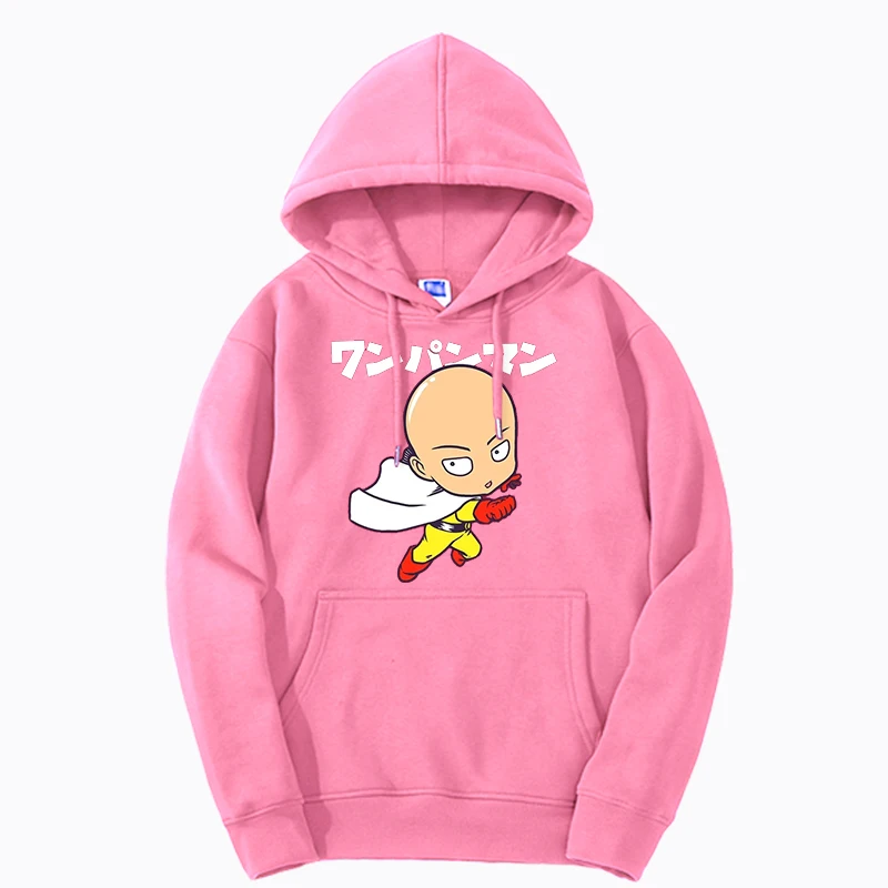 One Punch Man Graphic Hoodie Pullover Japan Anime Saitama Mens Sweatshirts Loose Crewneck Harajuku Clothes Sportswear