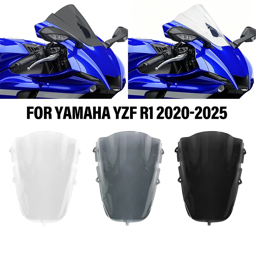 For YAMAHA YZF R1 YZFR1 YZF-R1 2020-2025 2024 2023 2022 Motorcycle Screen Windshield Fairing Windscreen Baffle Wind Deflectors