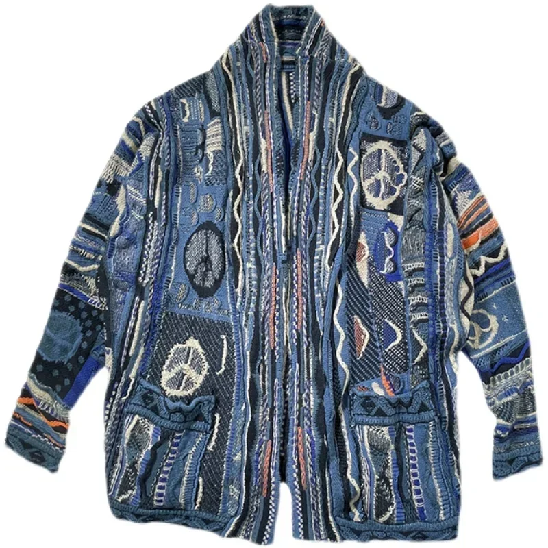 

Non Kapital Hirata Anti War Retro Cardigan National Heavy Industry Loose Sweater Cashmere Open Stitch Oversize Annual Jia Brand
