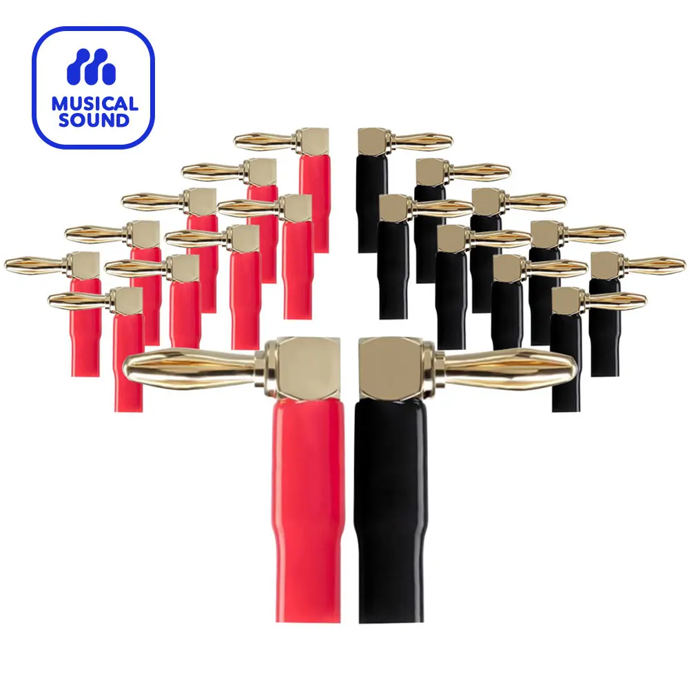 

Speaker Banana Plugs 24Pcs/Lot Gold Plated Speaker Plugs Audio Connector Closed Screw for Speaker Wire, Home Theater, Audio