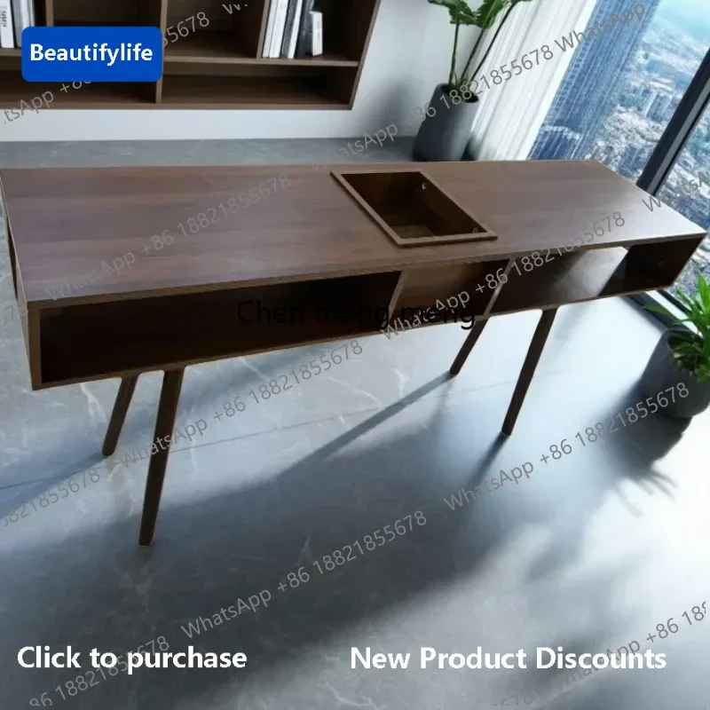 z5556Compact Hands Nail Desk Drawers Workstation Cosmetics Mesae Nail Desk Organizer Ergonomic Scrivania Per Unghie Trendy Furni