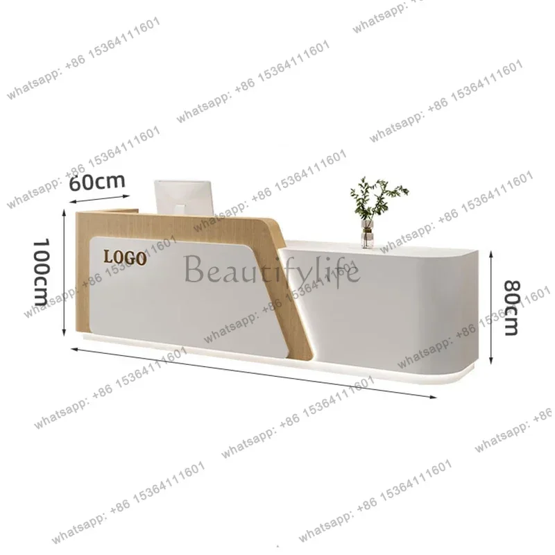 LJY Glamour Luxury Bar Counter Simple Classic Unique Luxury Reception Desk Senior Salon Mostrador Negocio Commercial Furniture