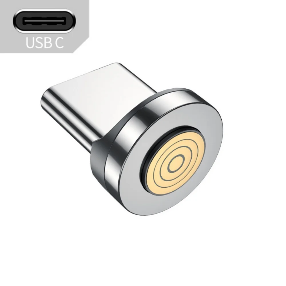 Magnetic Cable Plug Round 3A Fast Charging Adapter Type C Micro USB IOS Dust Plug Adapter For iPhone Samsung Xiaomi