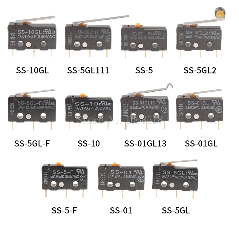 Original Limit Micro Switch SS-5 SS-5GL SS-5GL2 SS-5GL13 SS-5-F SS-5GL-F SS-10 SS-01 GL GL2 GL13 SS-5GL111