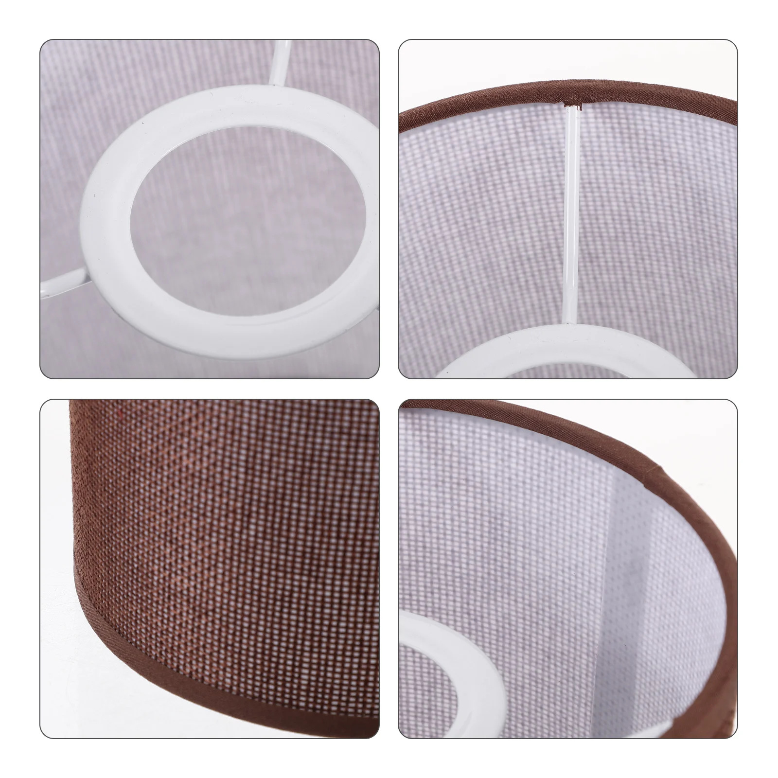 

Round Lamp Shade Linen Iron Design For Bedroom Living Room Table Floor Desk Bedside Lamp E27 Decorative