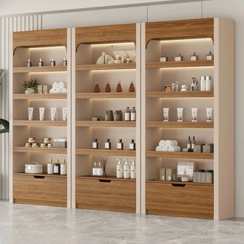 

Modern Designed Display Cabinet Nordic High-end Beauty Salon Cosmetic Multi-layer Shelf Supermarket Commercial Furniture FYMC