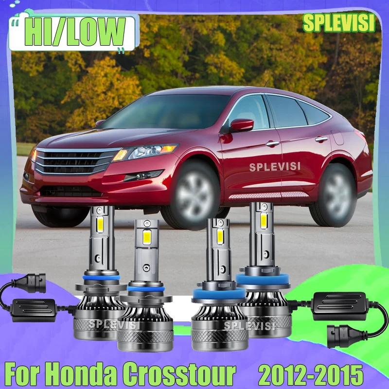 

Plug &Play Car Lights LED Headlight Bulb Auto Lamp CANBUS Automotivo 12V 6000K Upgrade For Honda Crosstour 2012 2013 2014 2015