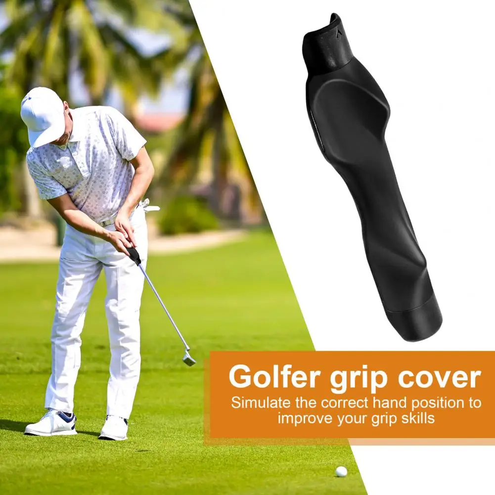Golf Grip Covers Swing Accuracy Training Tool Golf Grip Trainer Attachment for Beginners Improve Hand Positioning Swing Training