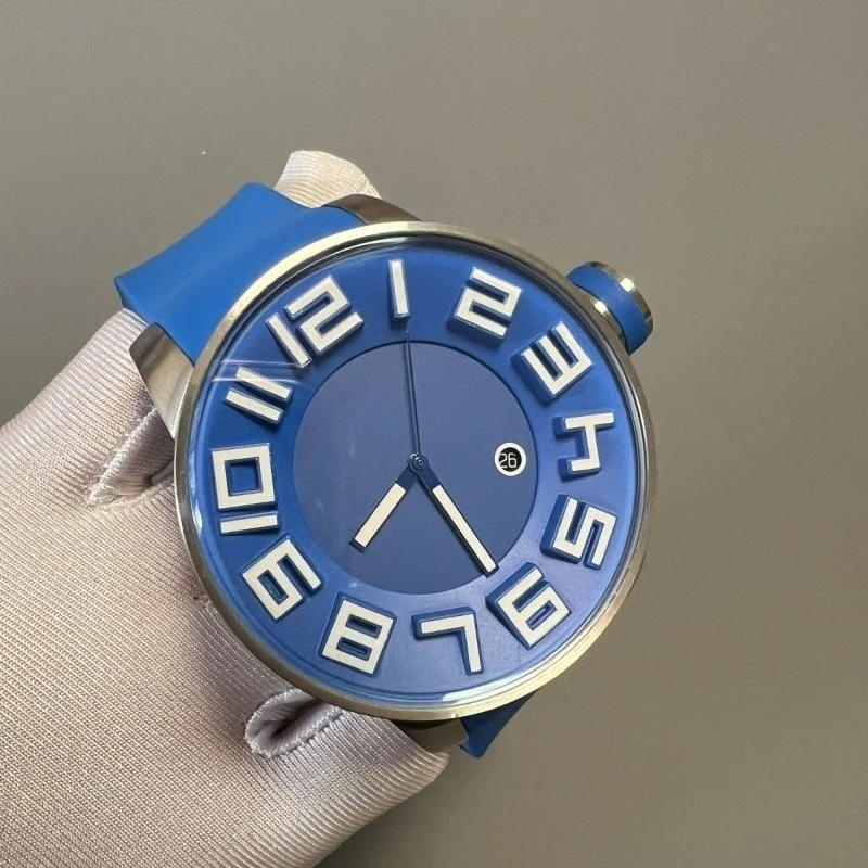 Brand Fashion Personality Trend Stainless Steel Large Dial Quartz Men's Watch Imported Movement