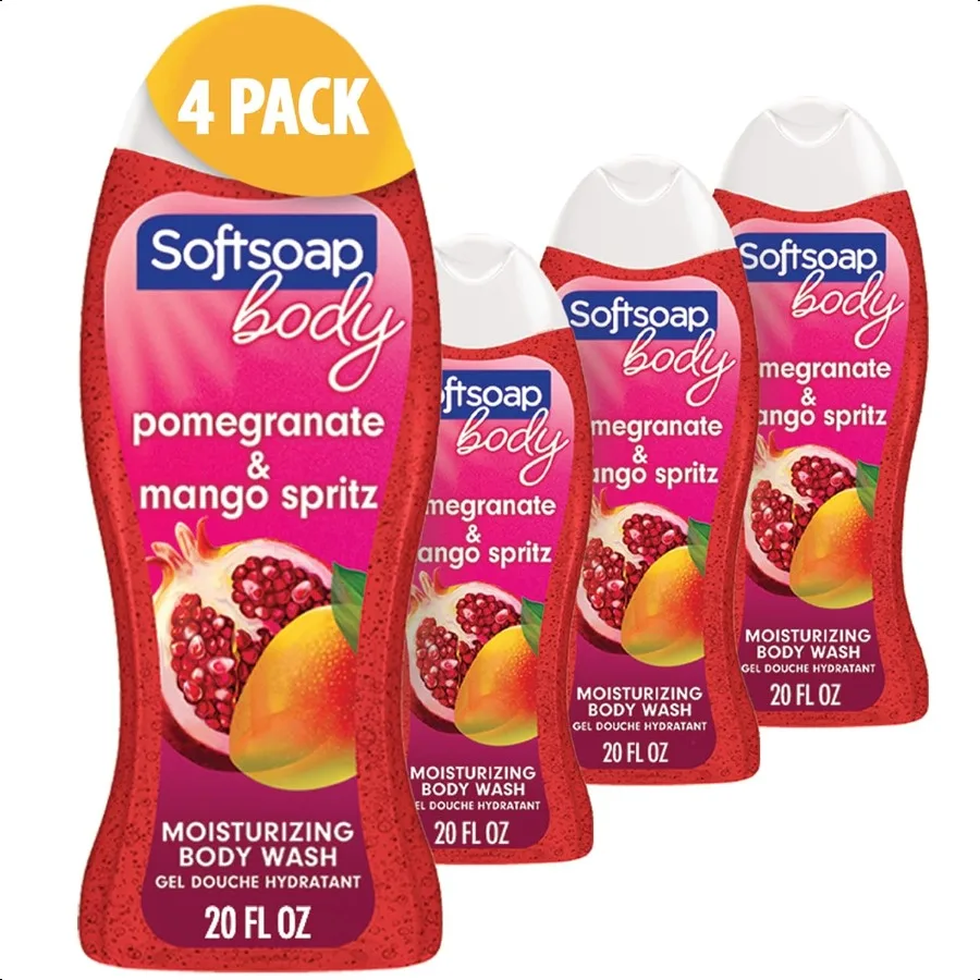 

Softsoap Body Wash Pomegranate Mango Spritz Body Wash 20 жидких унций, упаковка из 4 шт.