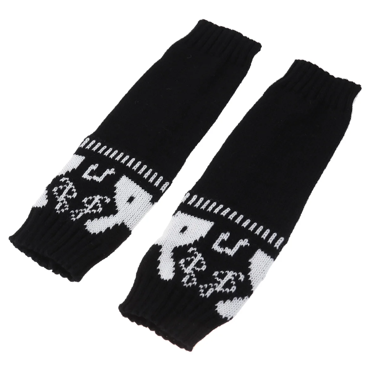 

Fingerless Arm Warmer Sleeve Winter Thumbhole Gloves For Men Women Durable Unisex Design Rabbit Head Hand Cover