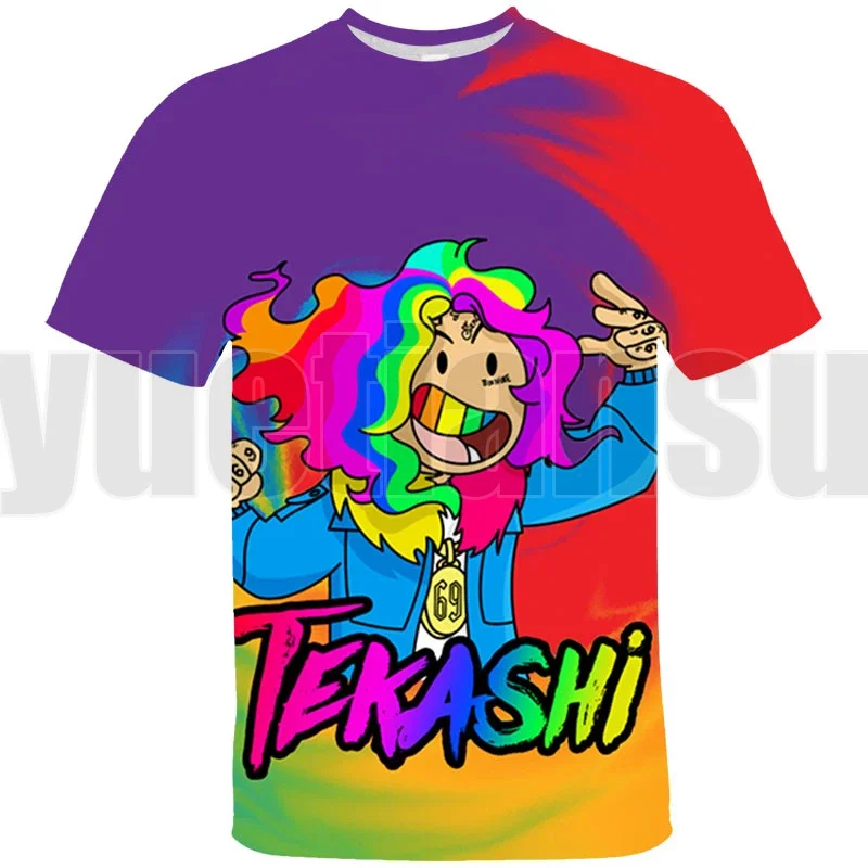 3D Print IX9INE GOOBA Adult Kids T-shirt Summer Fashion Hip Hop Rapper 69 Streetwear Casual Tees Tekashi69 Short Sleeve Tops