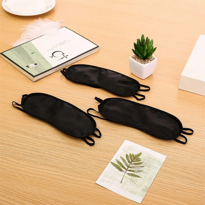 

Hotel room disposable blindfold aviation blindfold, activity game black blindfold