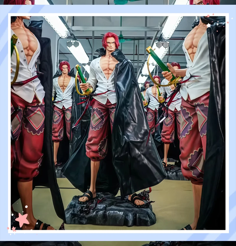 

Коллекционная статуэтка Шанка с рыжими волосами из One Piece, 70 см, версия для кинотеатров, аниме-фигурка, украшение для стола, подарок для фанатов аниме