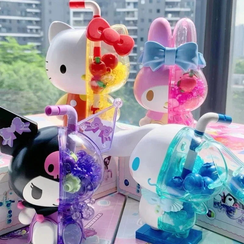 

Sanrio Building Blocks Wonder Big Doll Bubble Soda My Melody Hello Kitty Kuromi Cinnamoroll Splicing Model Ornament Gift