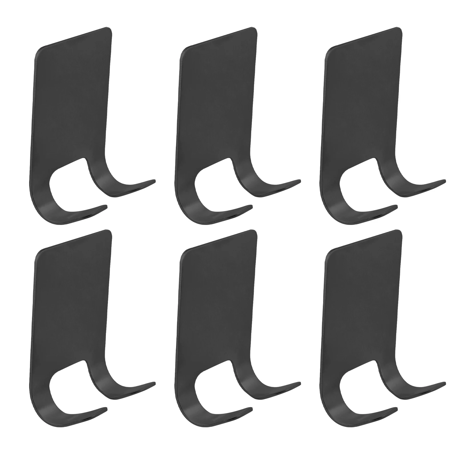 6 ชิ้น Home Hotel Wall Mount ตะขอเก็บสแตนเลสกันน้ําห้องน้ําแขวน Heavy Duty สําหรับผู้ถือมีดโกน