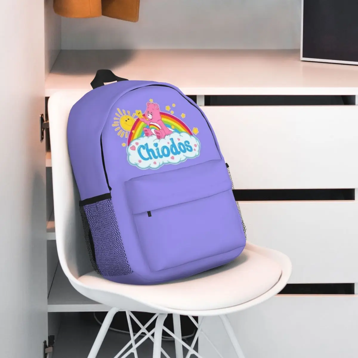 Care Bear ransel 15 inci tahan lama, desain ergonomis ringan untuk kenyamanan dan kenyamanan