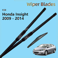 Front Rear Wiper Blades For Honda Insight 2009 - 2014 2013 2012 2011 2010 ZE2 ZE3 Hatchback Accessorie Windshield Window Brushes