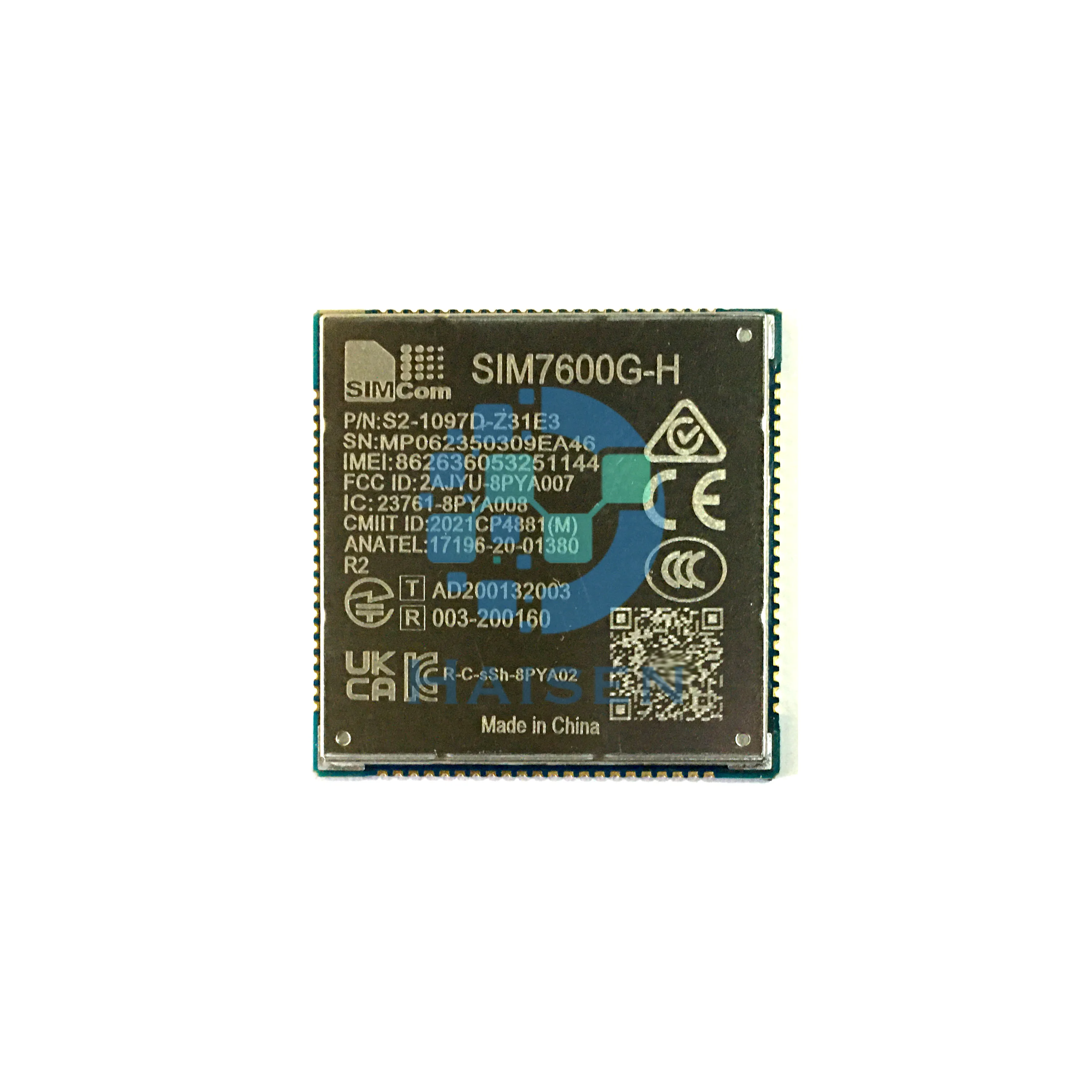 HAISEN SIMCOM SIM7600 SIM7600G-H 4G CAT-M&NB-IoT Module supports LTE CAT4 SIM7600G SIM7600G-H LCC