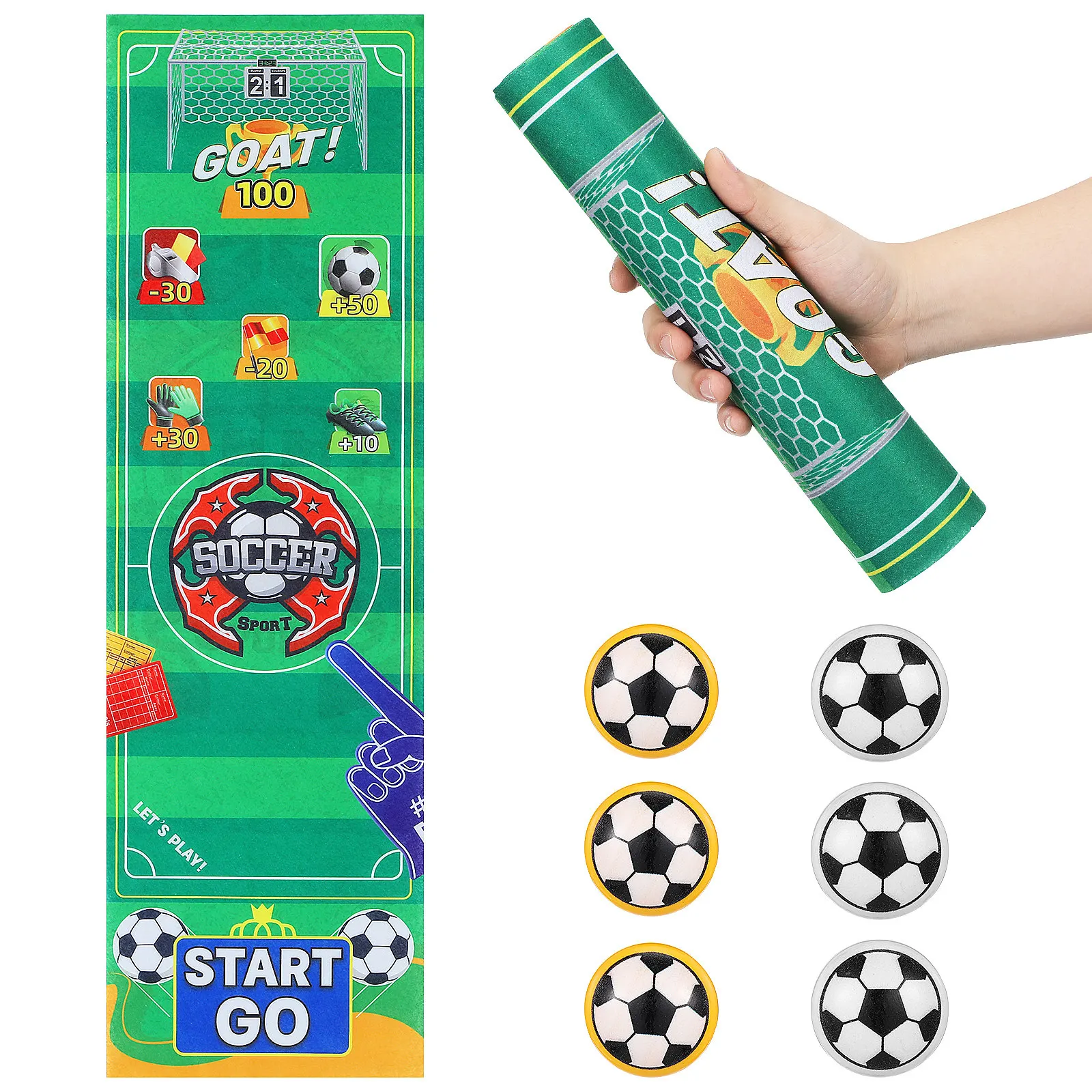 

1Set Interactive Tabletop Game Mini Soccer and Bowling Desktop Football Game for Kids Party Indoor Football Toys