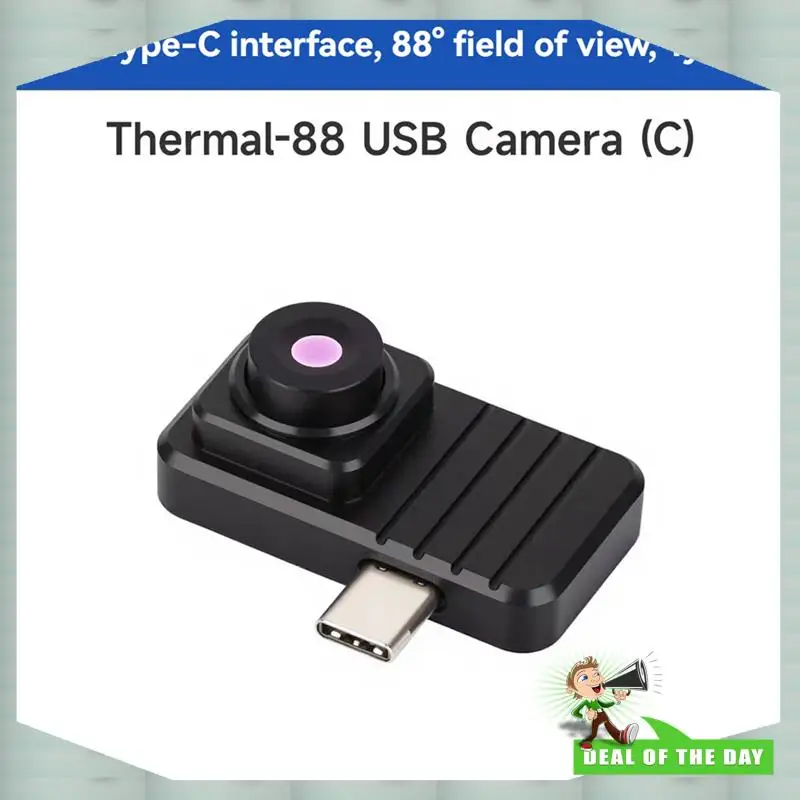 Cámara de imagen térmica IR para teléfono inteligente con entrega en 24 horas, resolución de 160x120, puerto tipo C, opciones Plug And Play para 88 °   FOV, Aluminio