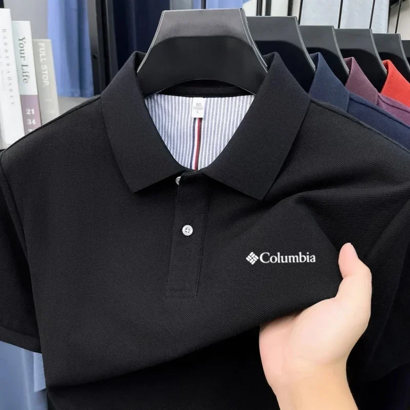 100% reine Baumwolle 2026 High-End Marken Herren Kurzarm-Poloshirt Sommer Mode Luxus Logo Besticktes Golf-Oberteil Lässiges T-Shirt – Detail 25