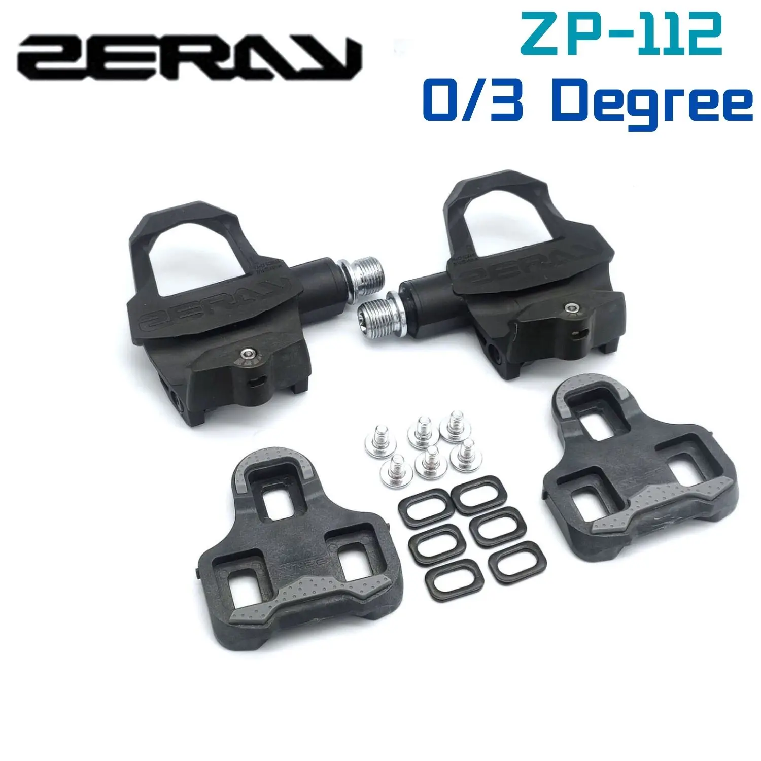 ZERAY-Pedal de bicicleta de fibra de carbono ZP-112, sistema LOOK KEO, autobloqueo, alta calidad