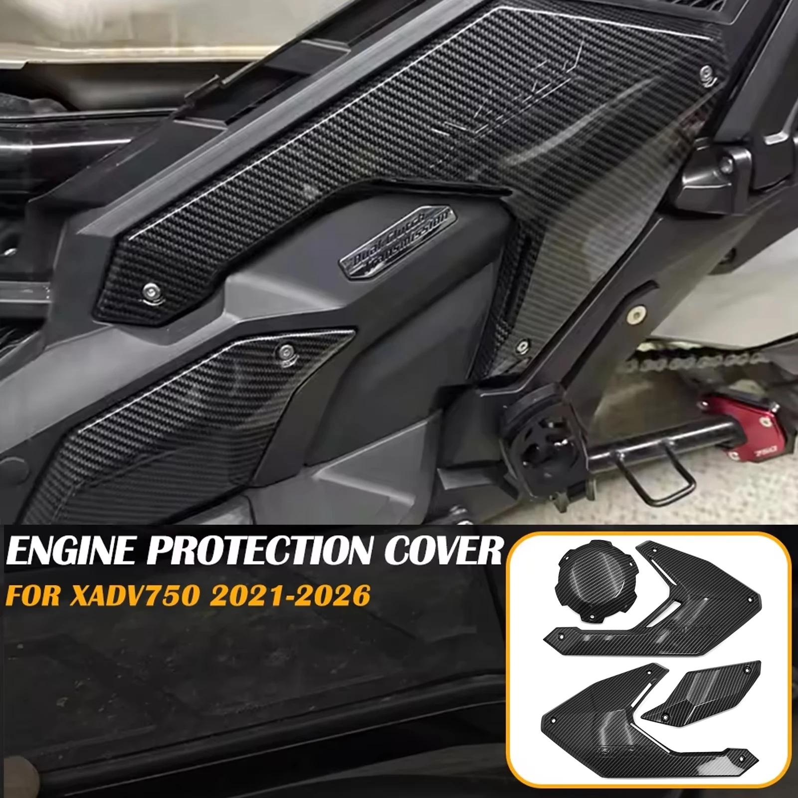 

Motorcycle Side Panel Frame Cover Cowl Fairing Engine Tank Side Covers Panels FOR HONDA X-ADV 750 2026 2025 2024 2023 2022 2021