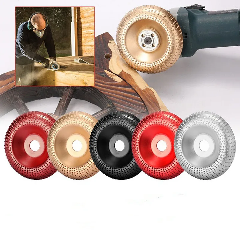 2023 New 1pcs wood grinding polishing wheel Angle grinder plastic thorn plate curved tea plate root carved wood throwing disc