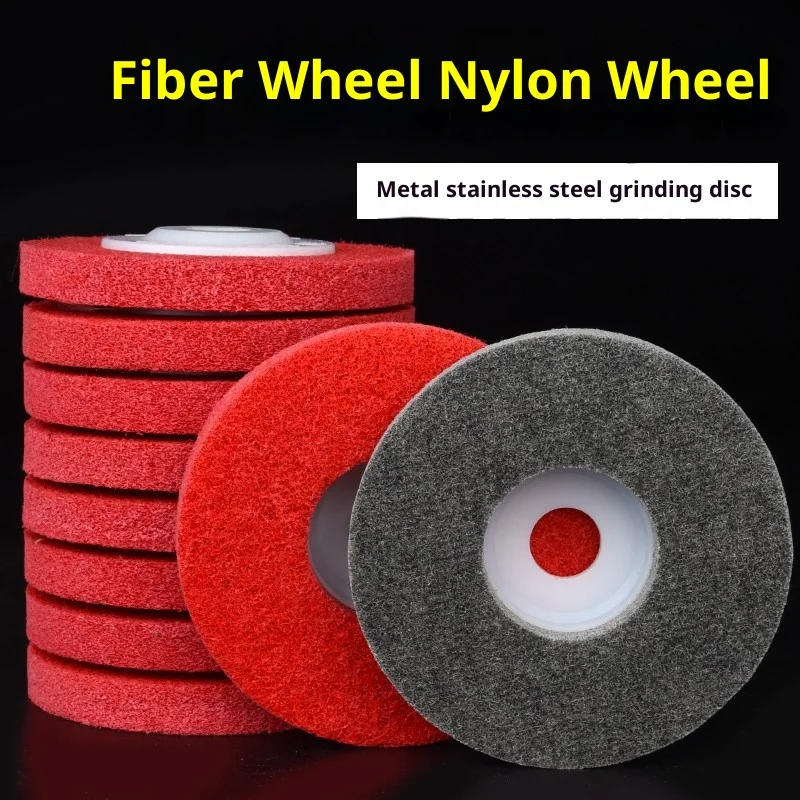 2PCS Nylon Fiber Polishing Wheel for Sharpening Flap Disc 800 Grit Wood Metal Buffing Abrasive Adapter Angle Grinder Accessories