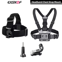 For GoPro Chest Strap Headband J Hook Mount For GoPro Hero 13 12 11 10 9 Insta360 X4 X3 DJI Action 4 3 Action Camera Accessories