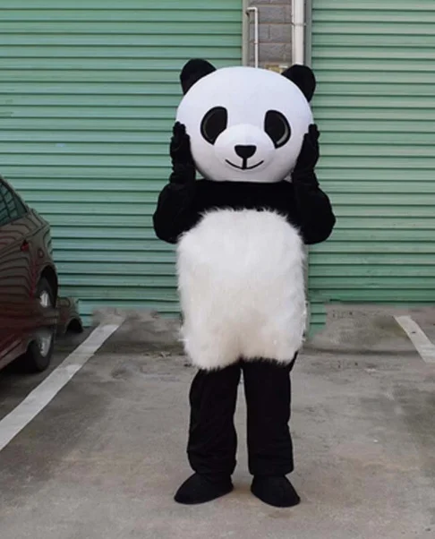 

New Adult Hot Sale LOVE Festival Dress Panda Mascot Costume Christmas Fancy Dress Halloween Mascot Costume Free Ship