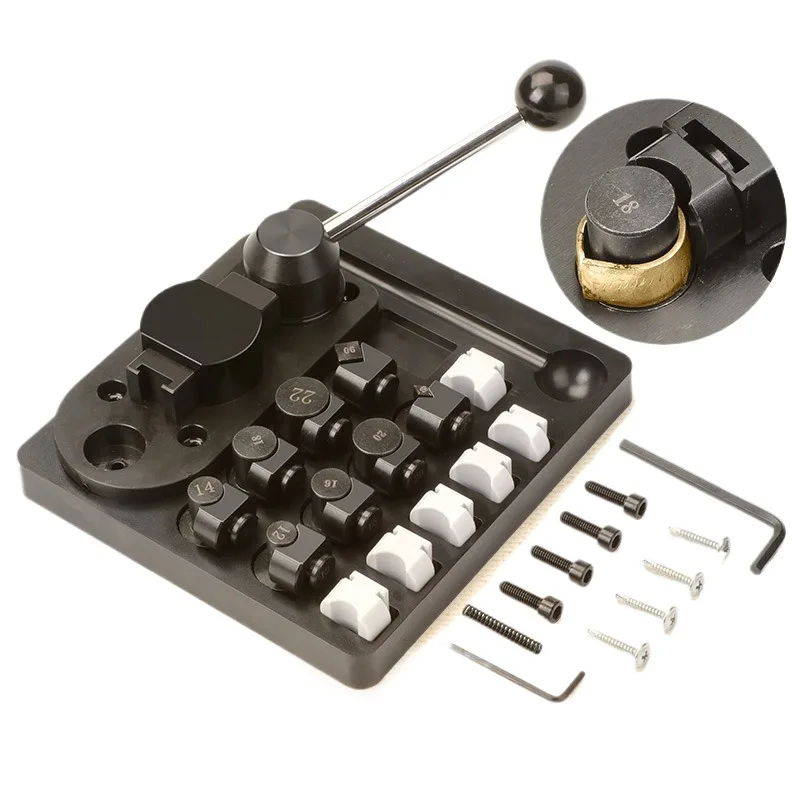 

Гибочный станок с металлическими кольцами для изготовления ювелирных изделий, золото, серебро, медь, круглый формовочный прокатный пресс, набор инструментов для поделок своими руками