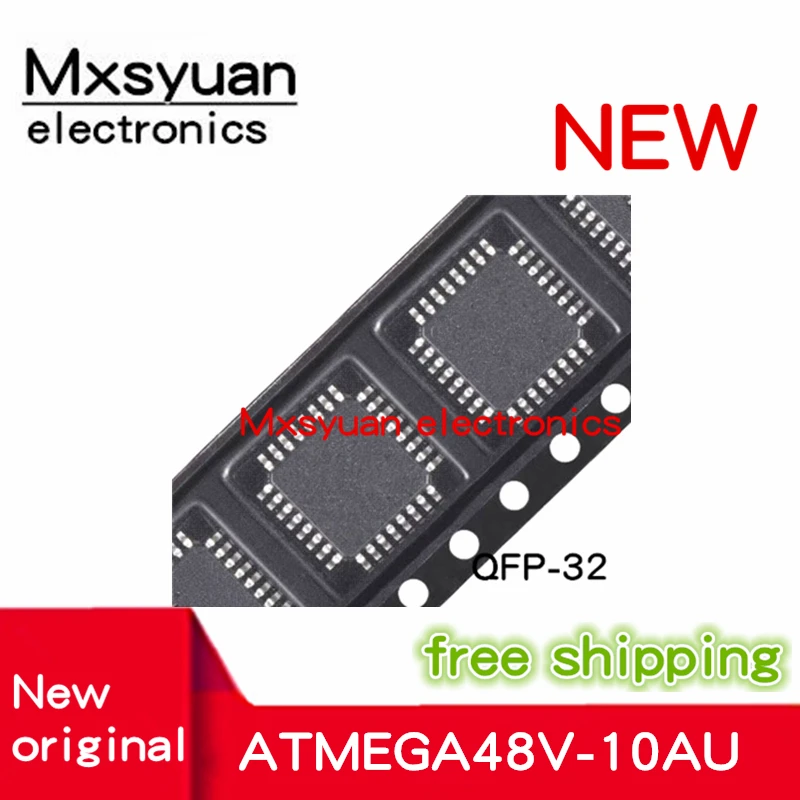 10pcs~100pcs/lot 100% NEW ATMEGA48V-10AU ATMEGA48V ATMEGA48 QFP-32  In stock!