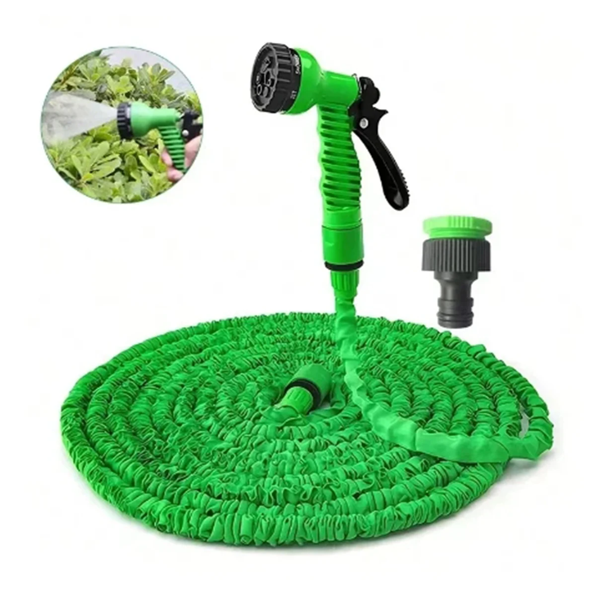 توسيع خرطوم حديقة 25FT-200FT ماجيك انبوب ماء ارتفاع ضغط أداة غسيل السيارات المنزلية اليومية سقي فوهة بندقية