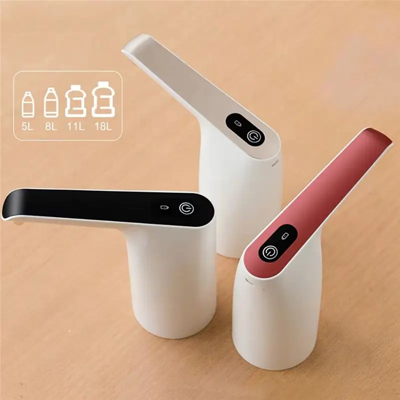 ABVT-Home& Garden Portable USB Charging Electric Water Bottle Pump 4.5L/5L/75L/10L/11L/15L Automatic Button Control Drinking Pum