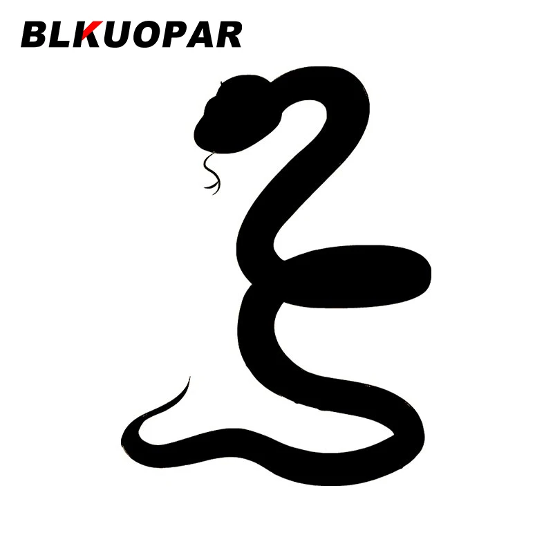 

BLKUOPAR For Snake Silhouette Decals Vinyl Car Stickers Bumper Car Assessoires Waterproof RV Sunscreen Funny Decoration