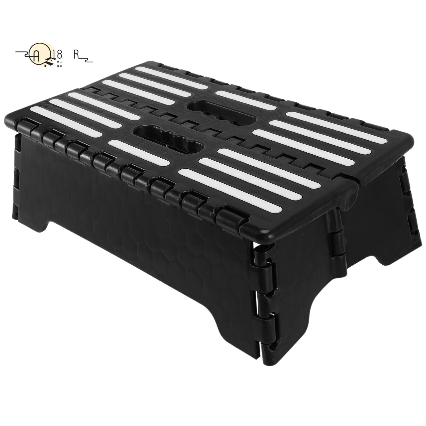 

A18R -Non-Slip Small One Step Compact Folding Flat Step Stool Heavy Duty Portable Lightweight Folding Chair