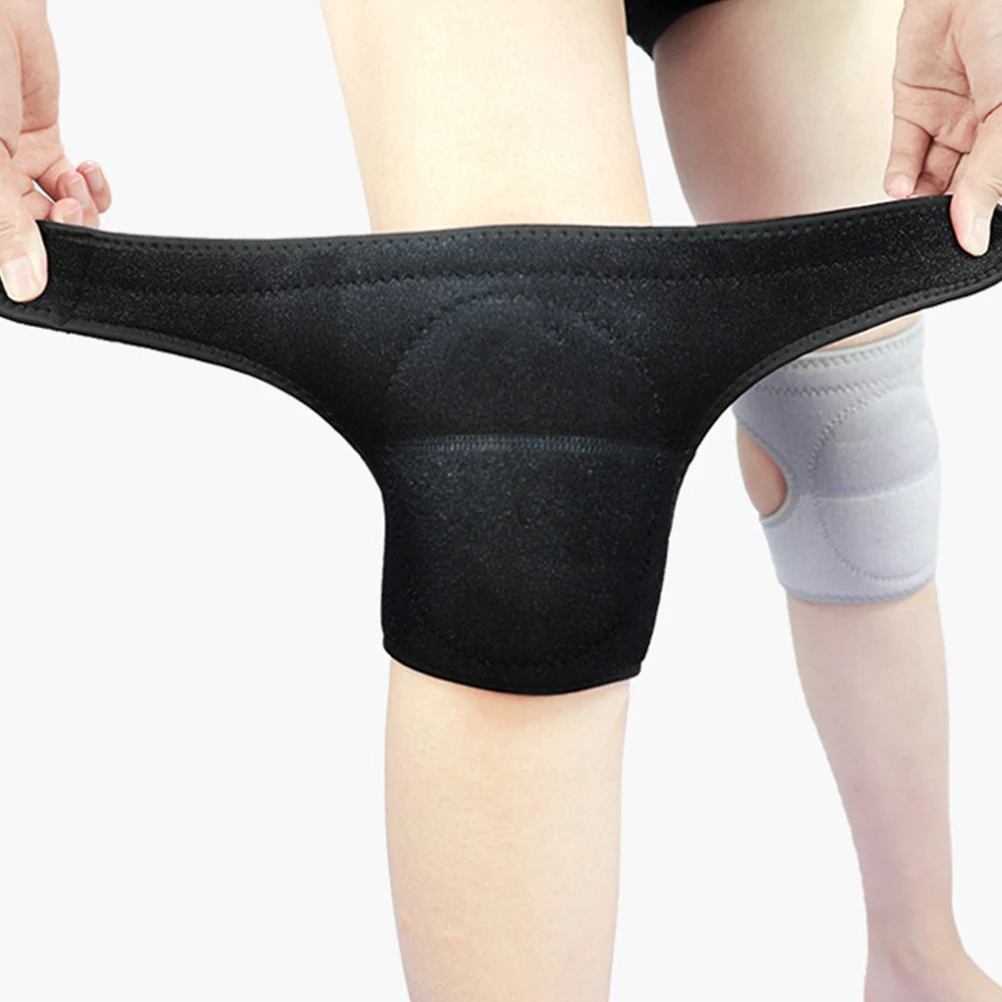 

1 Pair Anti-Collision Knee Pad Premium Eva Thickened Sponge Adjustable Support Sports Protective Gear For Basketball Running