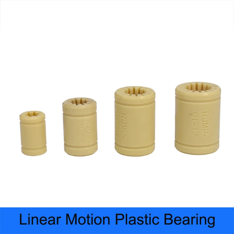 

1 PCS LM6LUU 8 10 12uu Linear Motion Plastic Bearing Solid Polymer Bearings Bushing For DIY 3D Printing Machine Accessories