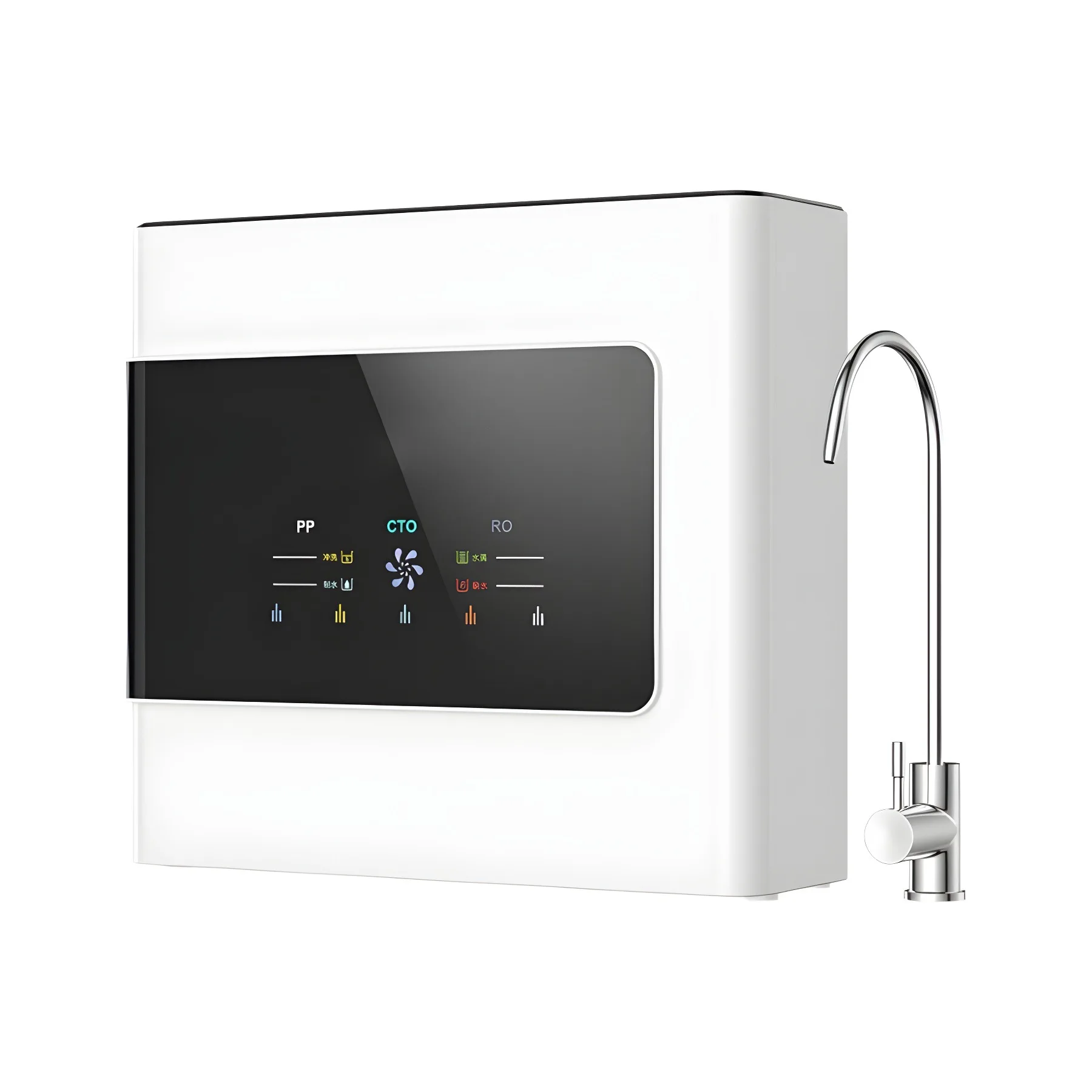 RO Reverse Osmosis Water Filter, 600GPD High Flow, Under Sink Purifier for Home Drinking Water, Tap Filtration System