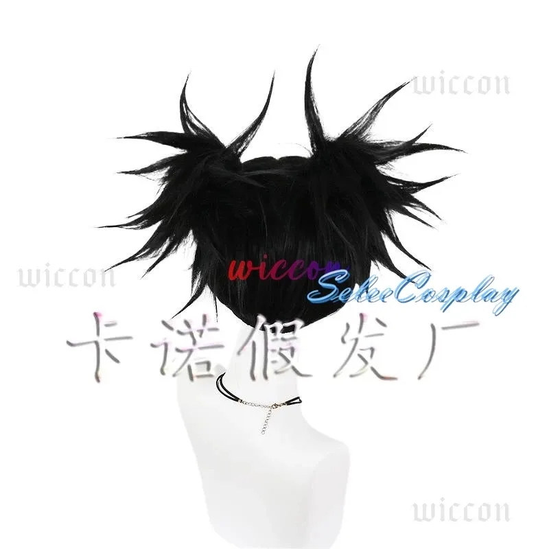 AAA 2025 Choso, парик для косплея, аниме дзюдзюцу 2 каайсен, сезон 2, черный двойной хвост, наклейка для волос, Итадори Юджи, Хэллоуин, вечеринка для женщин