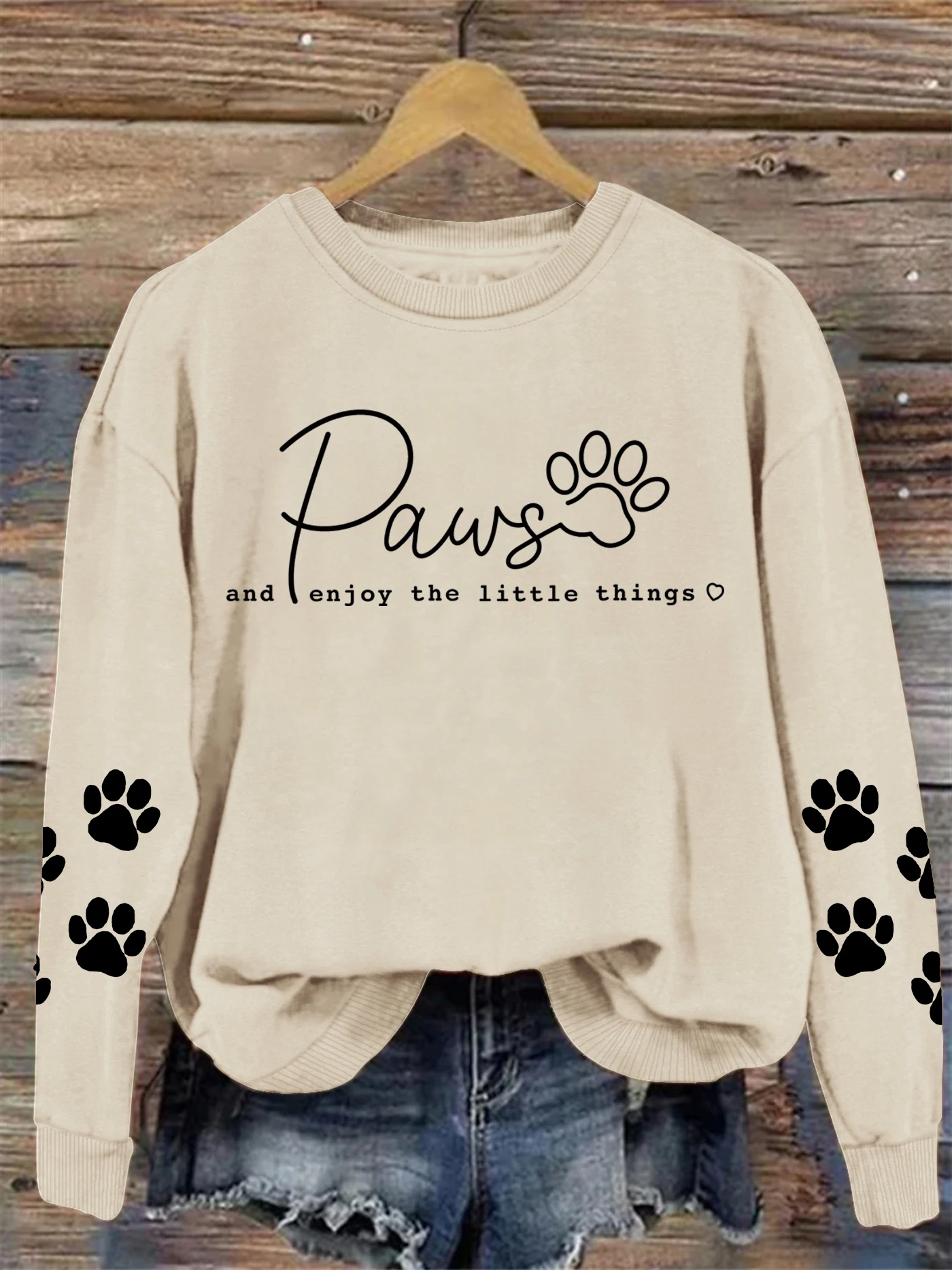 

letter print sweatshirt, crew neck casual sweatshirt for winter & fall, women's clothing