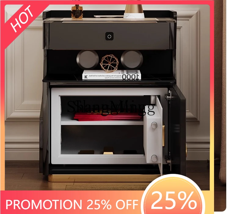 

FG good-looking Bedside Safe Bedroom Multifunctional Light Luxury Premium Wireless Charging Smart Safe